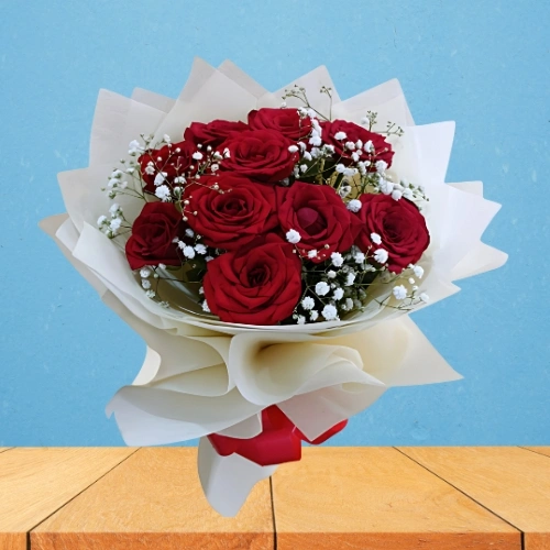 10 Red Rose Bouquet