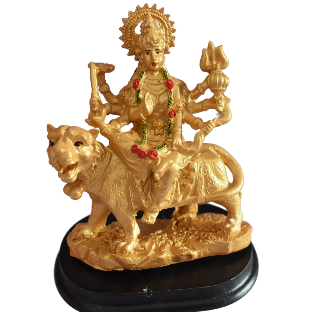 Golden Durga Mata statue