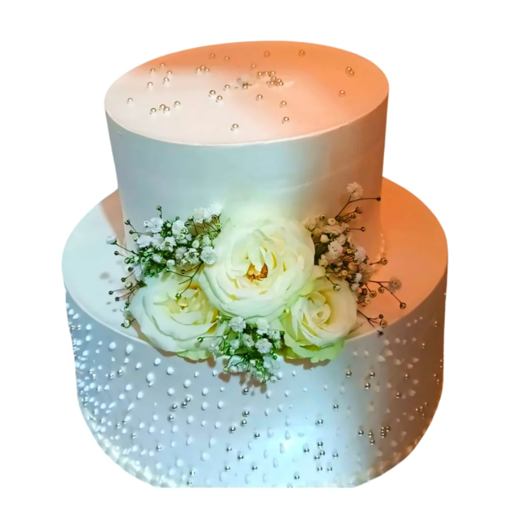 White forest  WEDDING CAKE