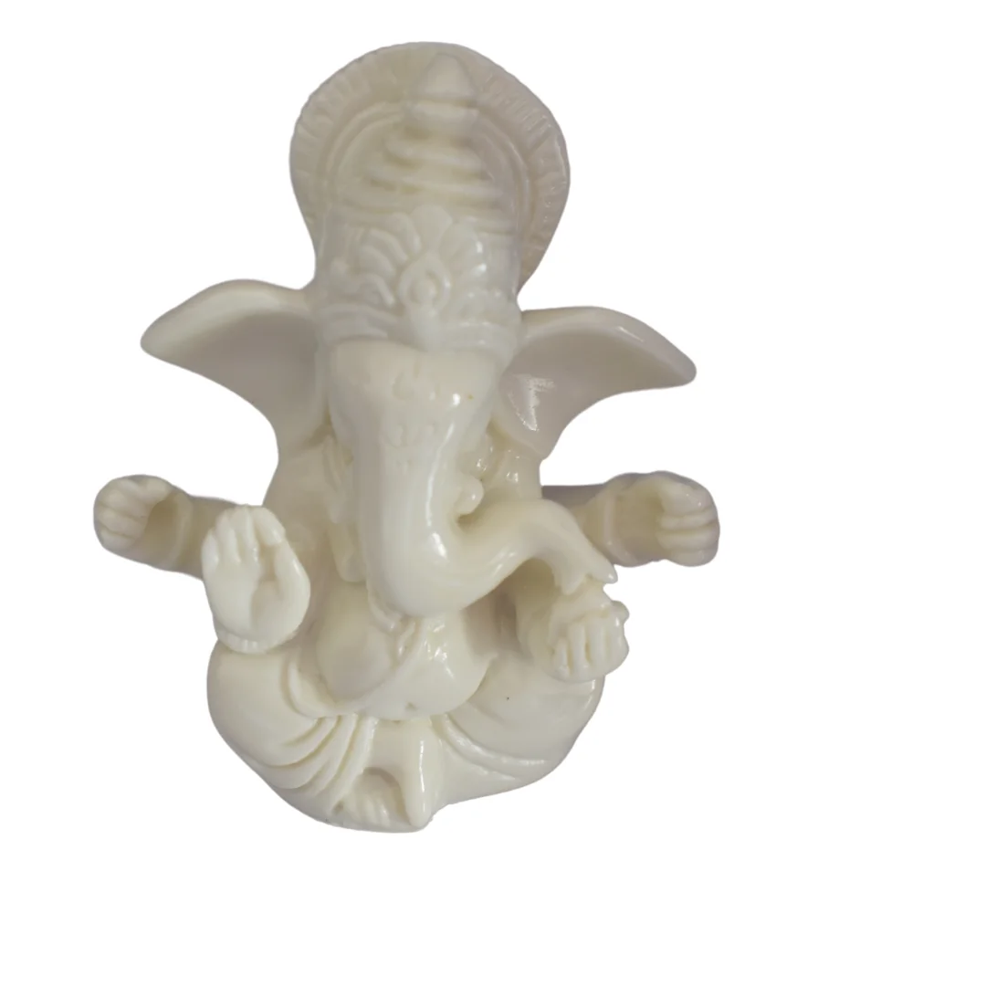 Small white lord ganesh statue